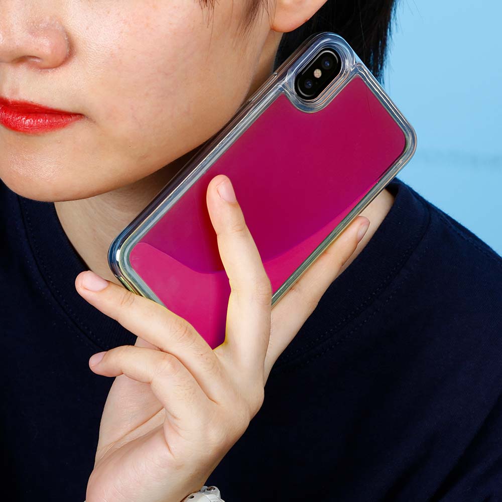 Designa Själv Neon Sand skal iPhone X - Violet