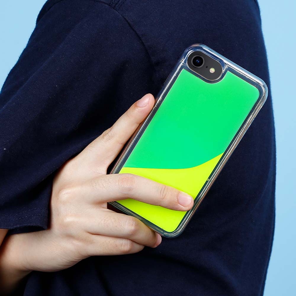 Designa Själv Neon Sand skal iPhone 6/7/8/SE 2020 - Grön
