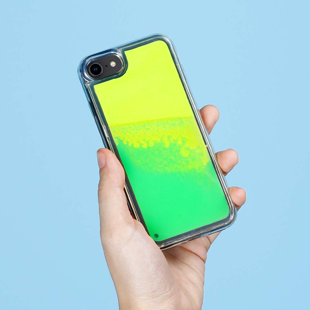 Designa Själv Neon Sand skal iPhone 6/7/8/SE 2020 - Grön