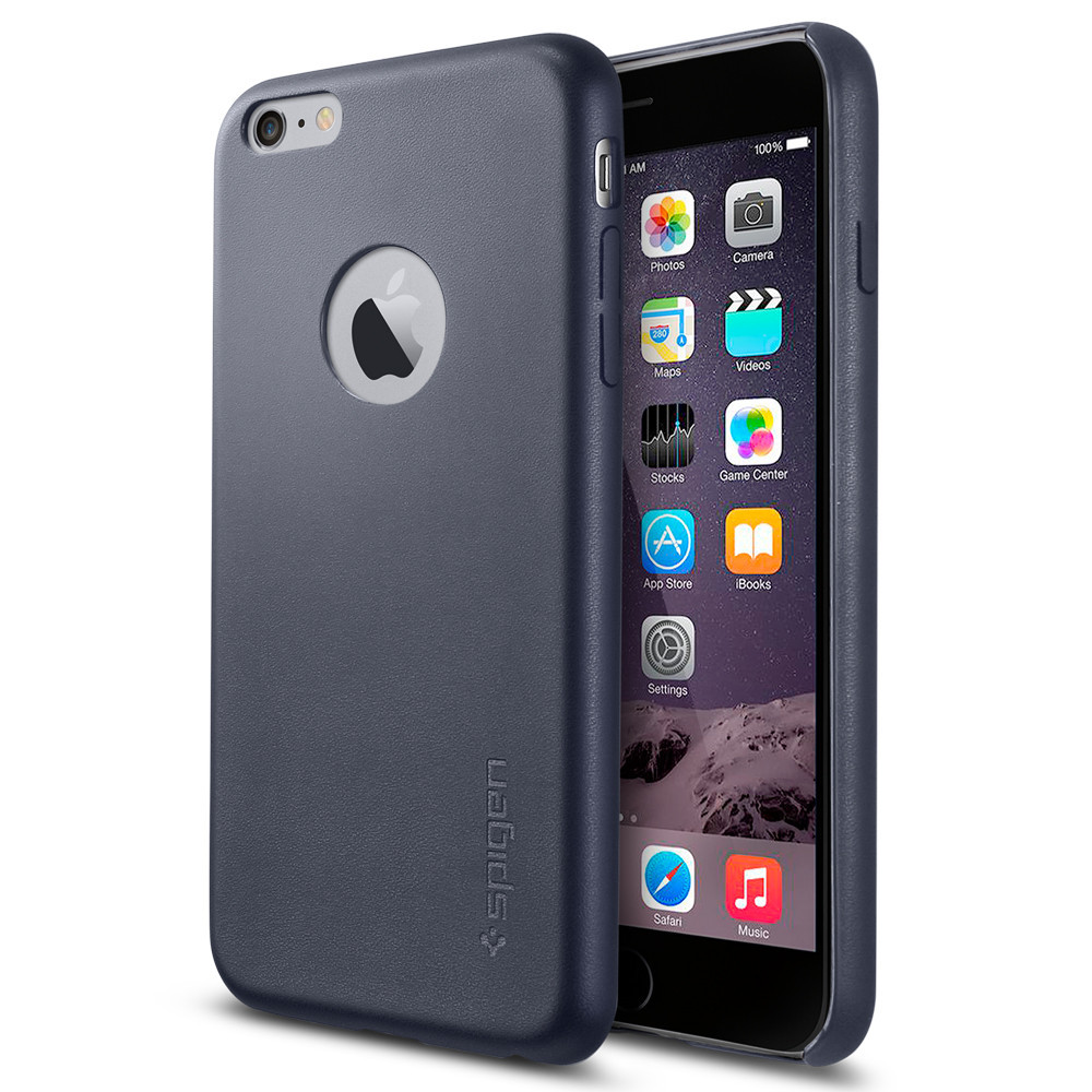 Spigen
SPIGEN Leather Fit Skal till Apple iPhone 6(S) Plus - Blå