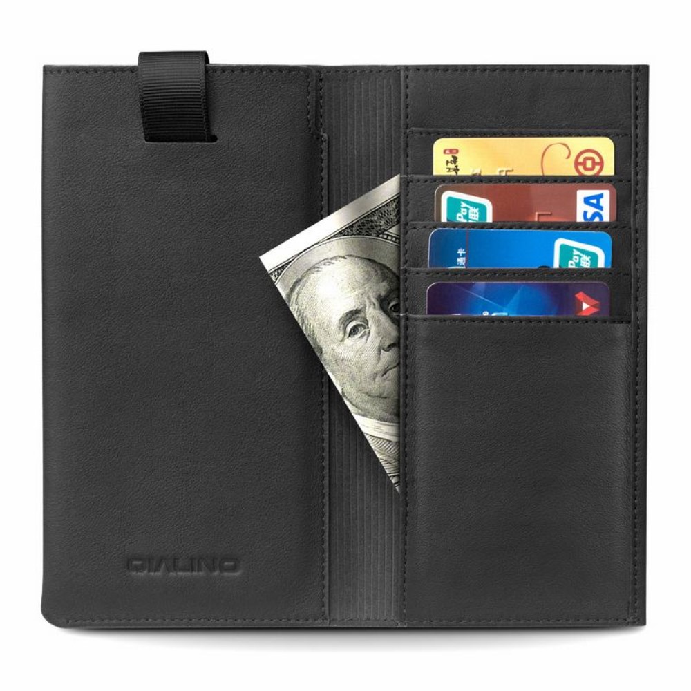 QIALINO
Qialino Universal Pouch Wallet i äkta läder - Svart
