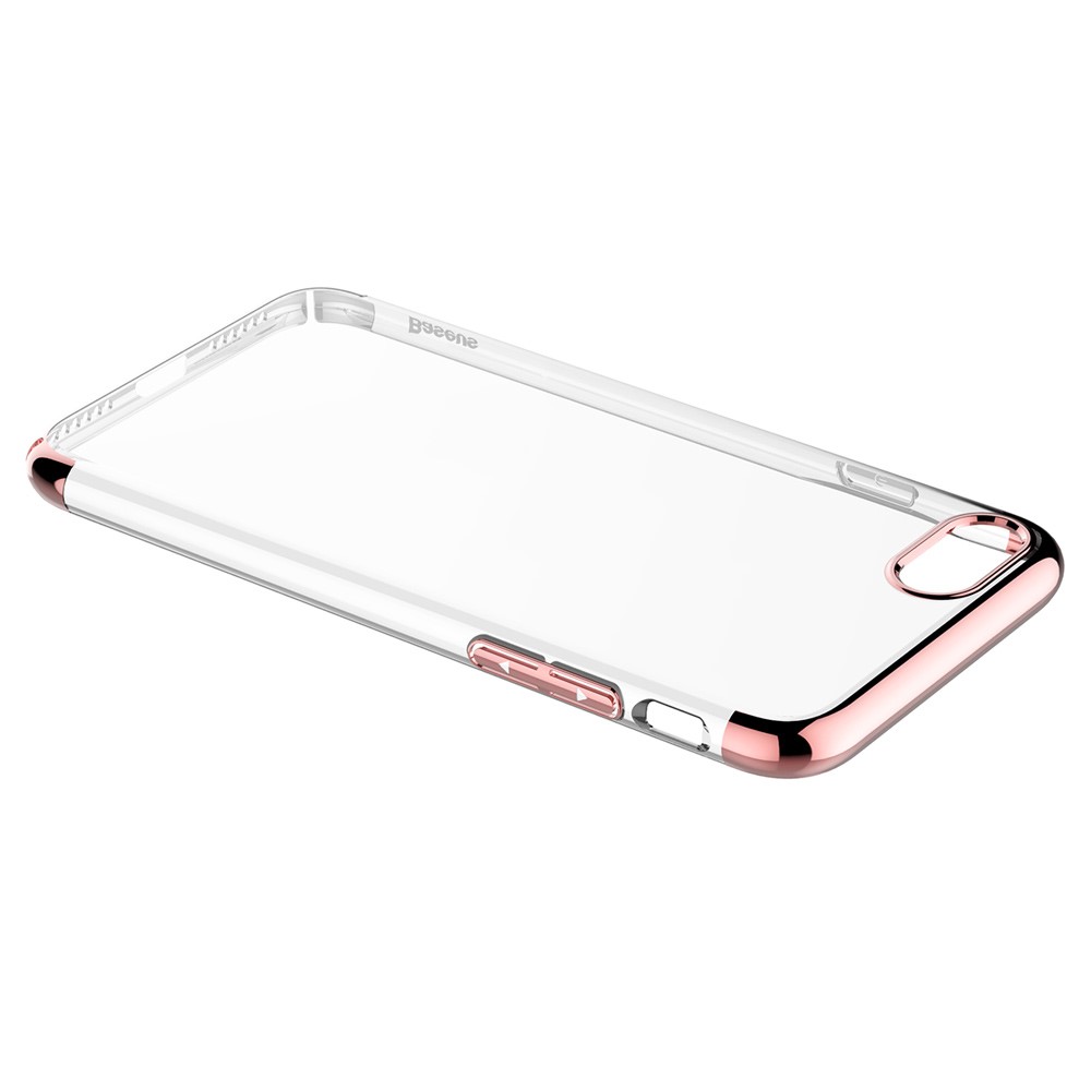 BASEUS - Baseus Glitter Mobilskal till iPhone 7 Plus - Rose Gold