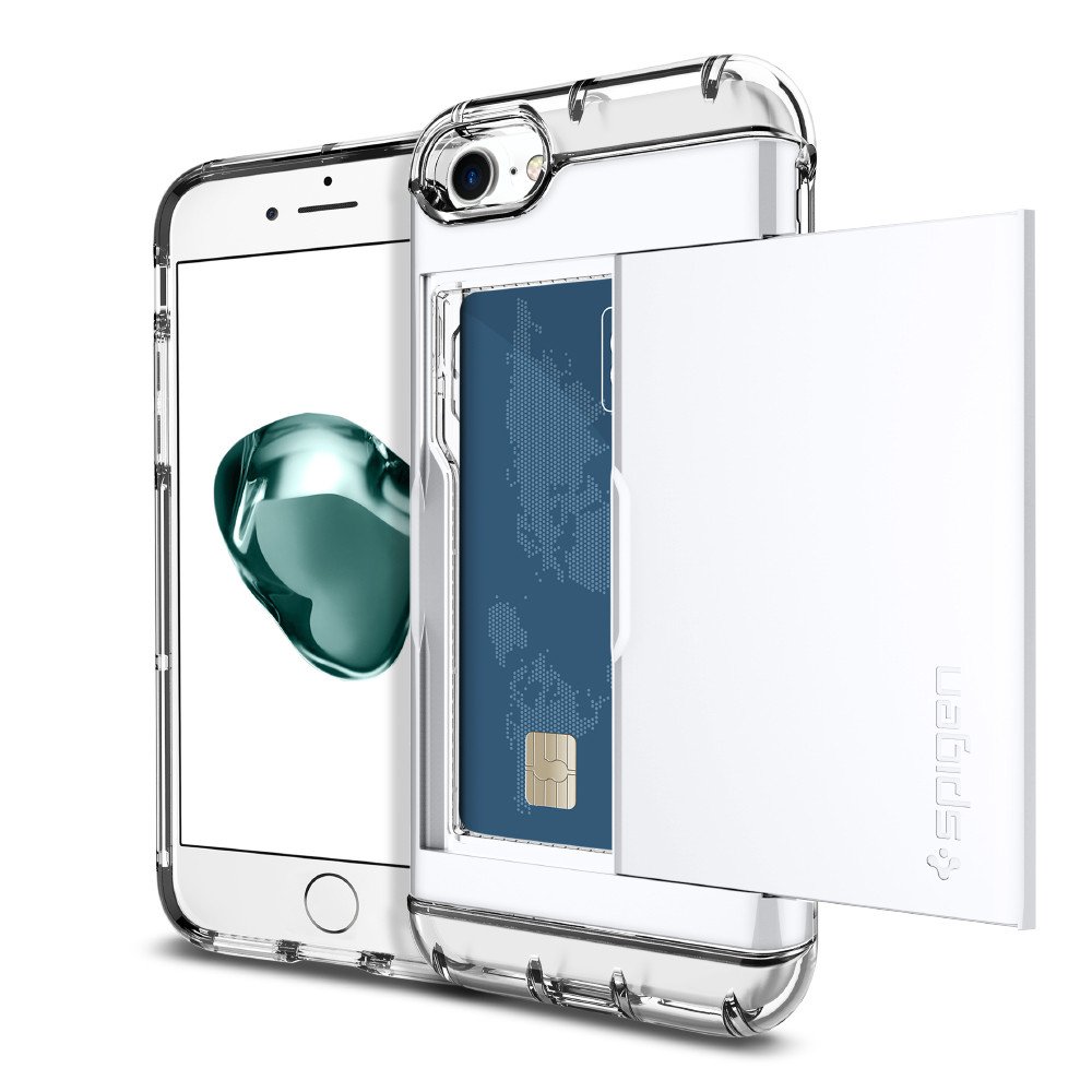 UTGÅTT
SPIGEN Crystal Wallet Skal till Apple iPhone 7 Plus - Jet White