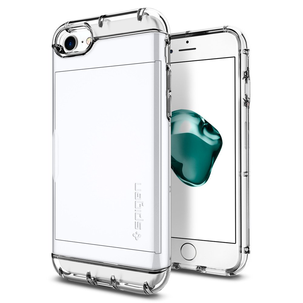 UTGÅTT
SPIGEN Crystal Wallet Skal till Apple iPhone 7 Plus - Jet White