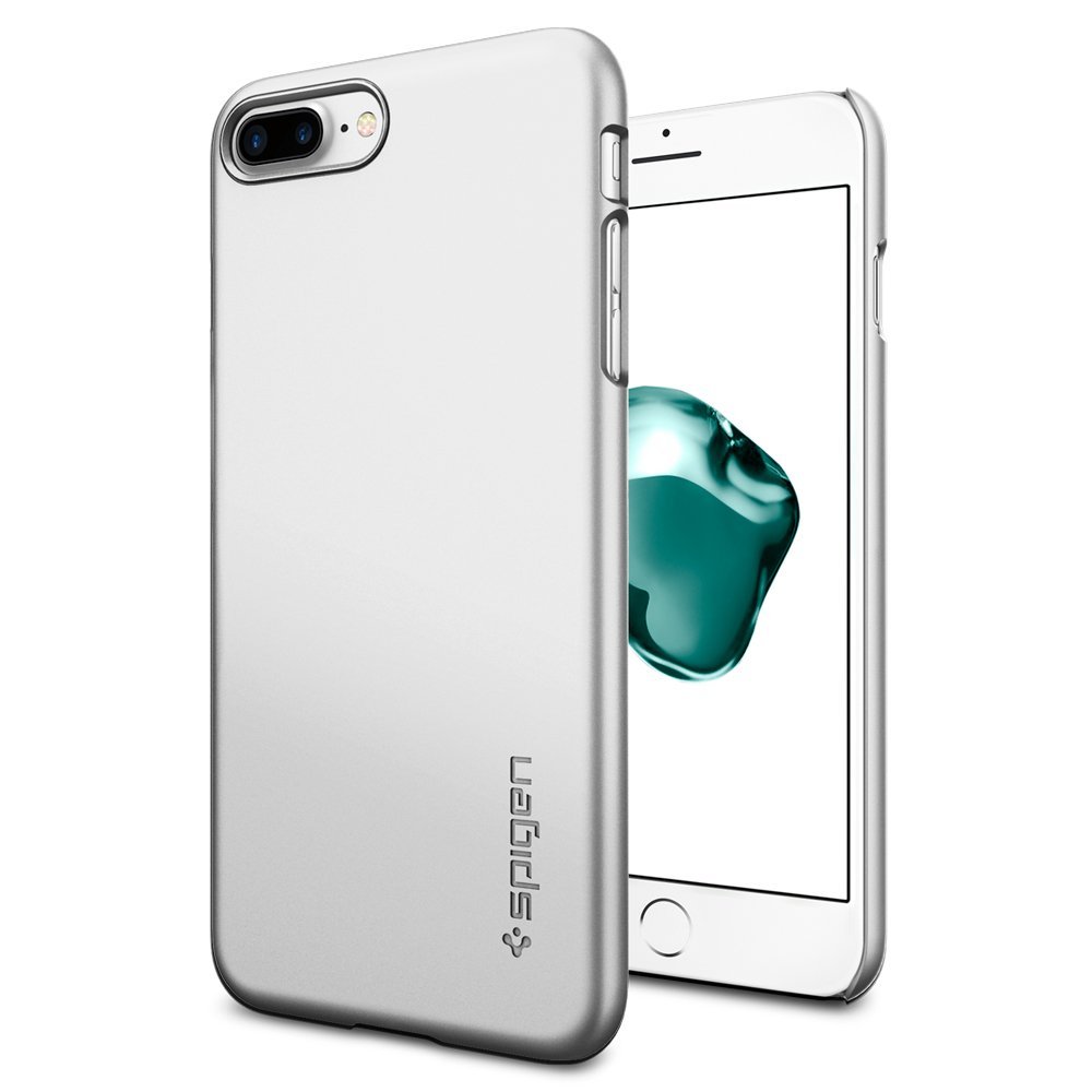 Spigen SPIGEN Thin Fit Skal till Apple iPhone 7 Plus - Silver 