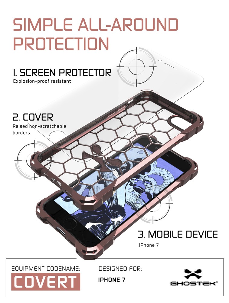Ghostek
Ghostek Covert Skal till Apple iPhone 7/8/SE 2020 - Rose Gold
