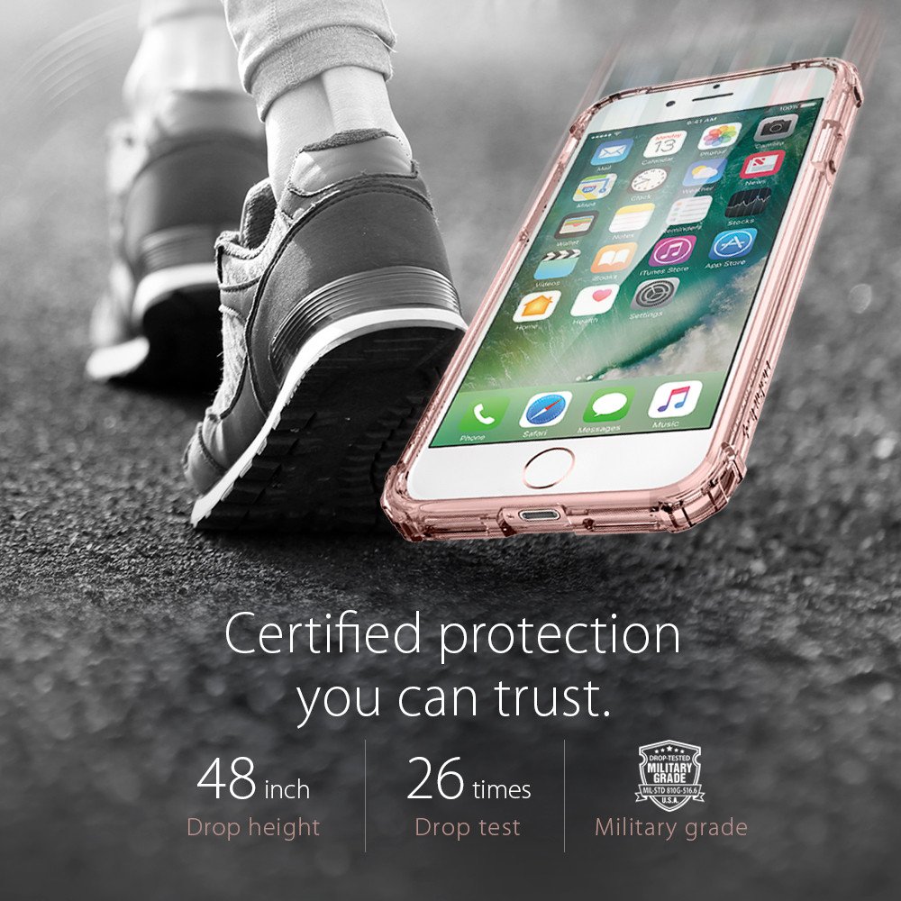 Spigen
Spigen Crystal Shell Skal till Apple iPhone 7/8/SE 2020 - Rose Crystal