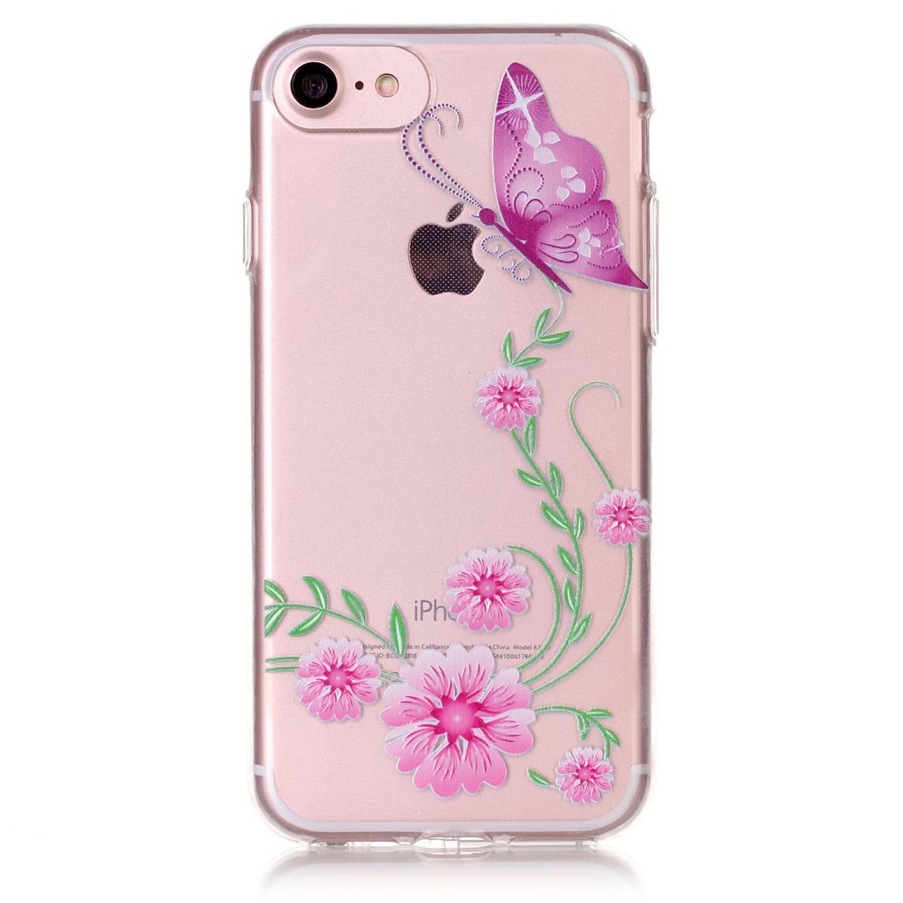 OEM
TPU Mobilskal iPhone 8/7 - Rosa Fjäril