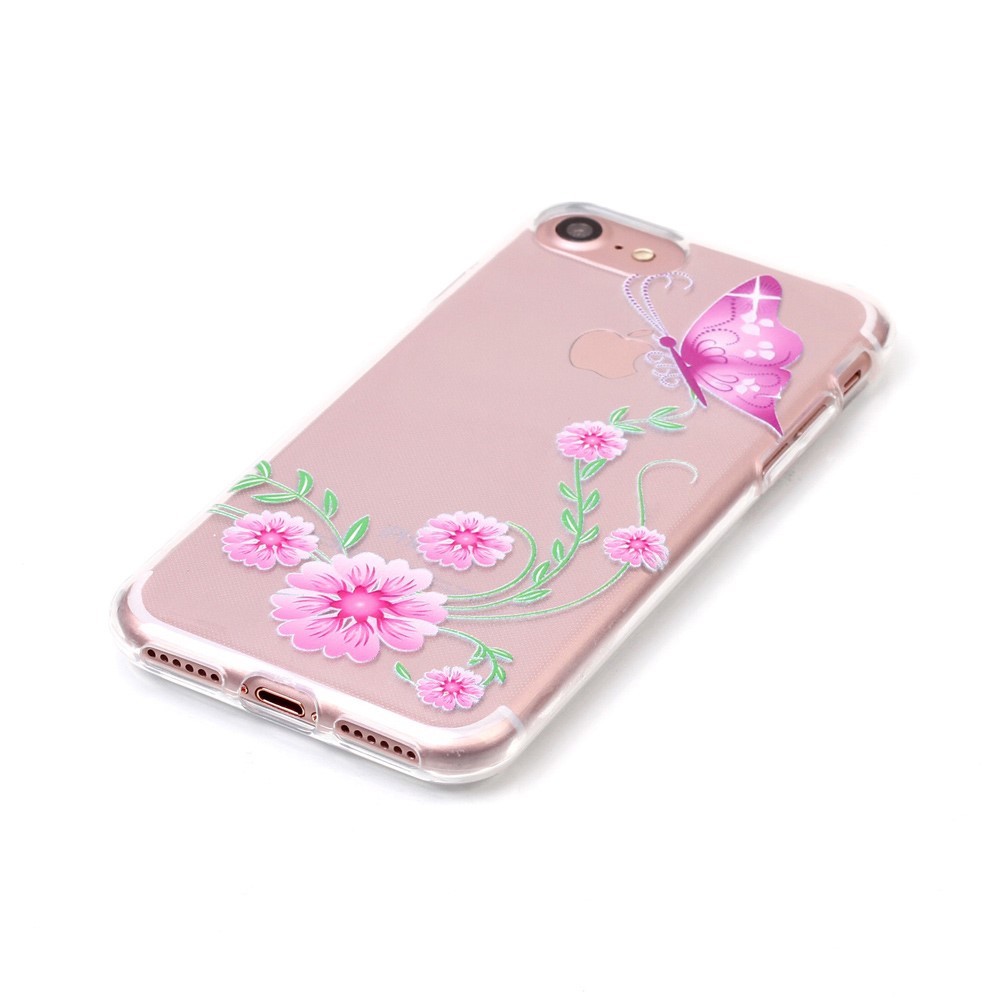 OEM
TPU Mobilskal iPhone 8/7 - Rosa Fjäril