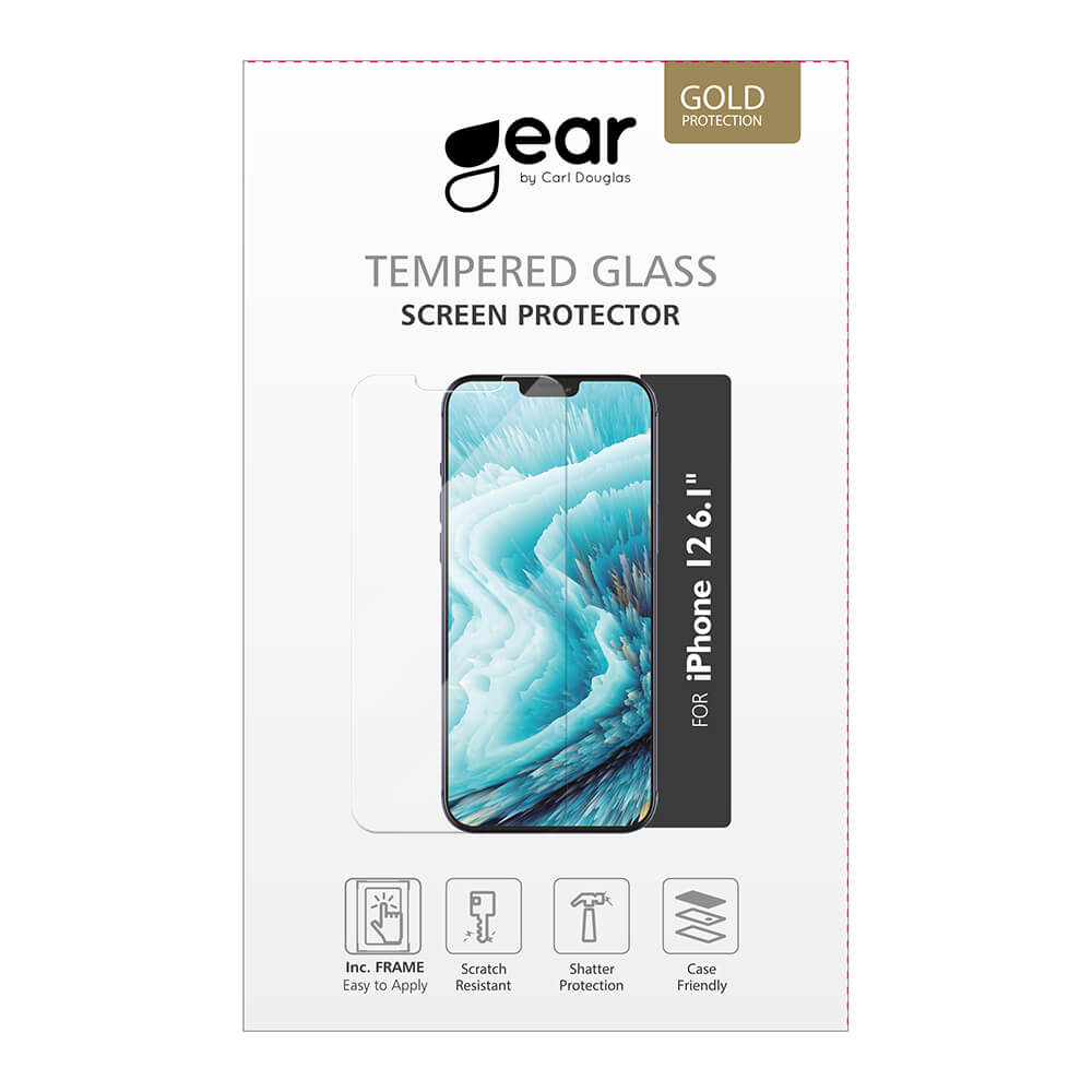 GEAR
iPhone 12 & iPhone 12 Pro GEAR Härdat Glas 2.5D Full Cover - Clear