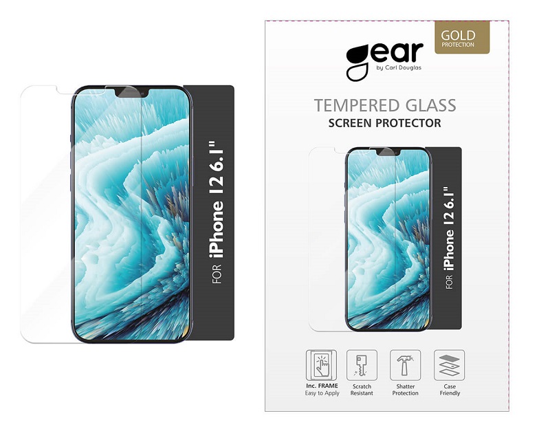 GEAR
iPhone 12 & iPhone 12 Pro GEAR Härdat Glas 2.5D Full Cover - Clear