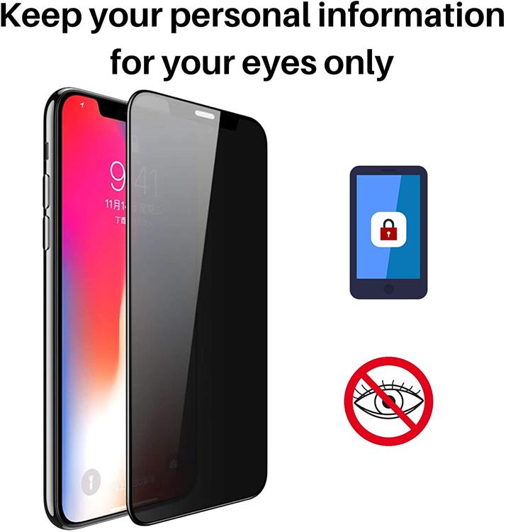 ZiFriend - Privacy Anti-Spy Härdat Glas Skärmskydd till iPhone 7/8