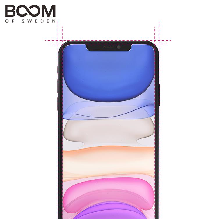 Boom of Sweden - BOOM - Flat Glass Skärmskydd - iPhone XS Max