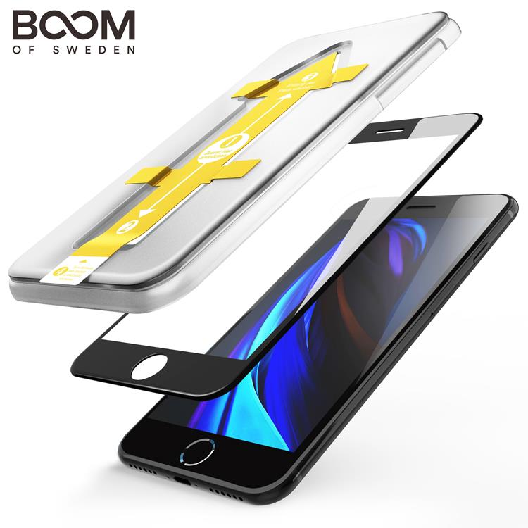Boom of Sweden - BOOM - Curved Glass Skärmskydd - iPhone 8 Plus / 7 Plus