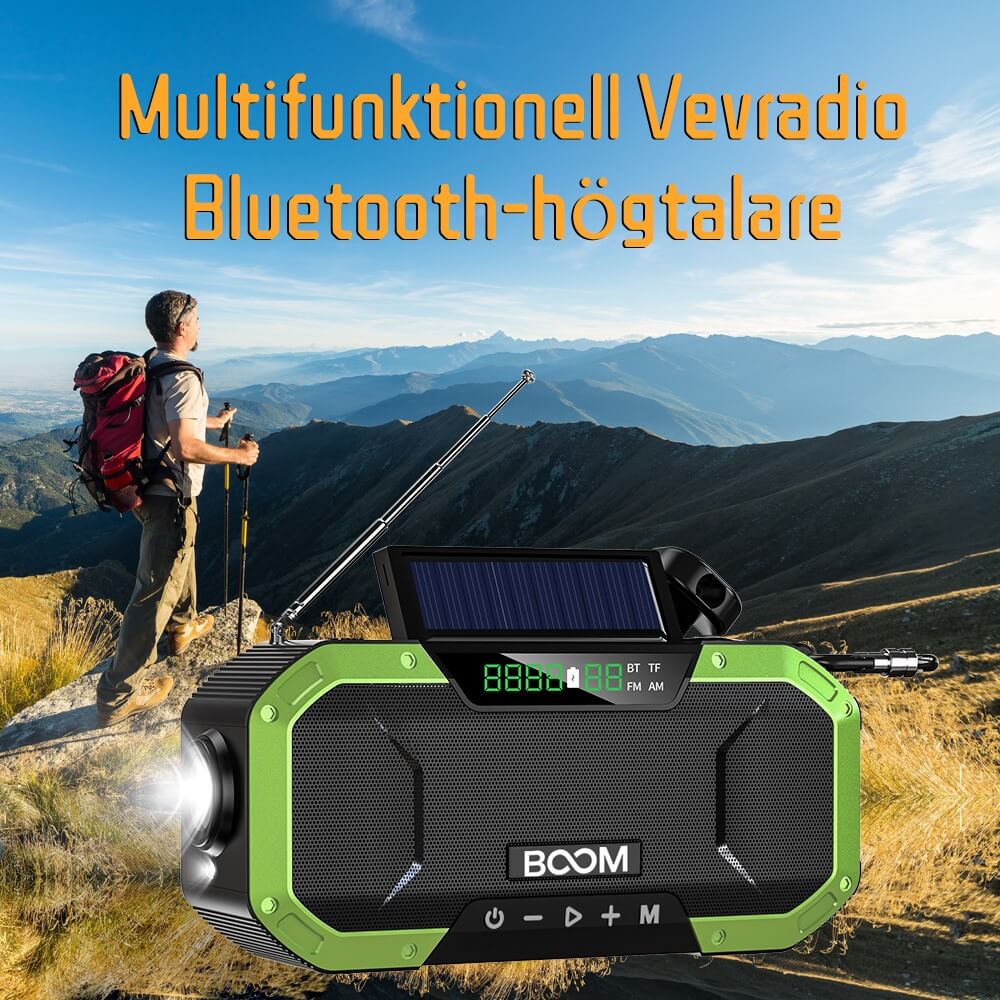 Boom of Sweden - BooM Vevradio 5000mAh Powerbank Bluetooth Högtalare Lampa