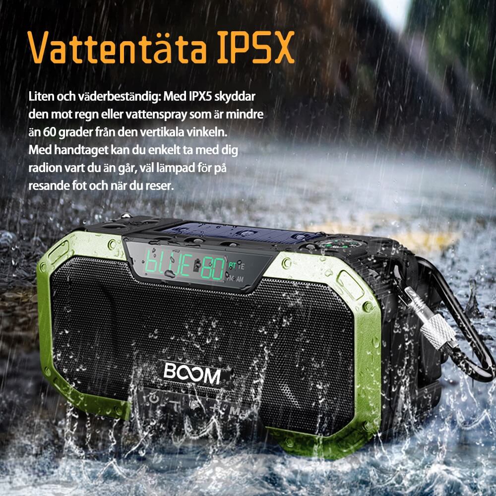 Boom of Sweden - BooM Vevradio 5000mAh Powerbank Bluetooth Högtalare Lampa