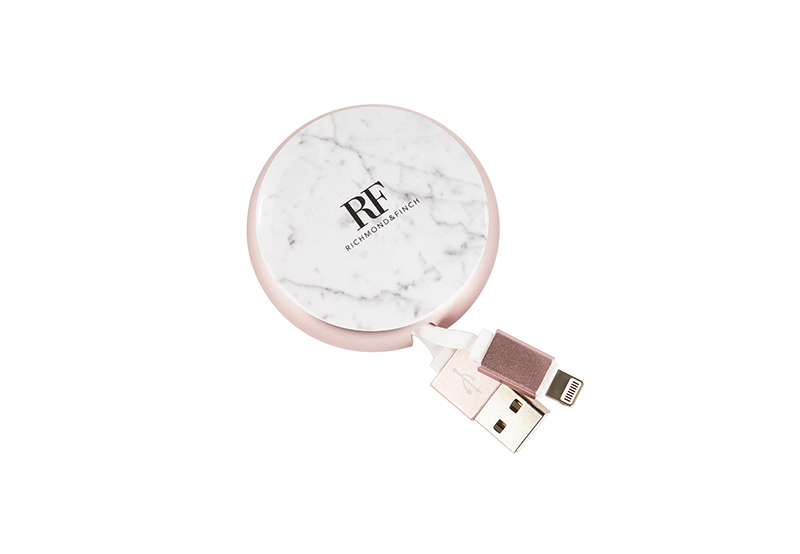 UTGÅTT
Richmond & Finch Cable Winder Lightning To Usb Cable White Marble