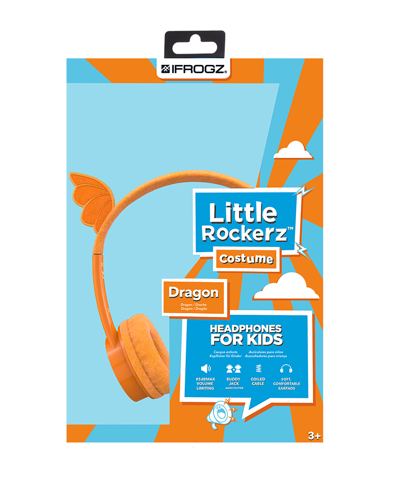 UTGÅTT
Ifrogz Little Rockers Costume Headphones Dragon 2018
