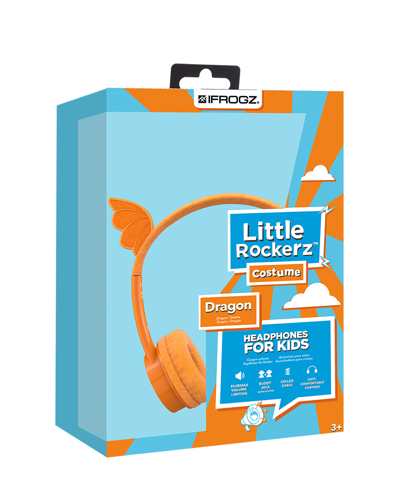UTGÅTT
Ifrogz Little Rockers Costume Headphones Dragon 2018