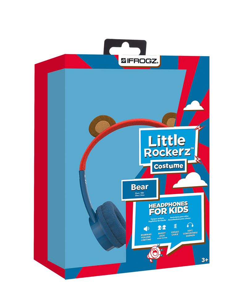 UTGÅTT
Ifrogz Little Rockers Costume Headphones Bear 2018