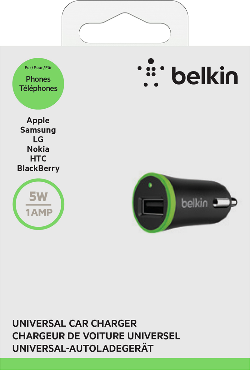 Belkin
Belkin Car Charger 5V 1A Black