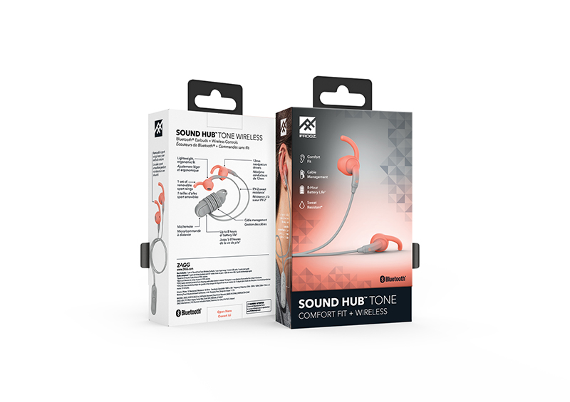 UTGÅTT
Ifrogz Sound Hub Tone Wireless Earbud Gray/Coral