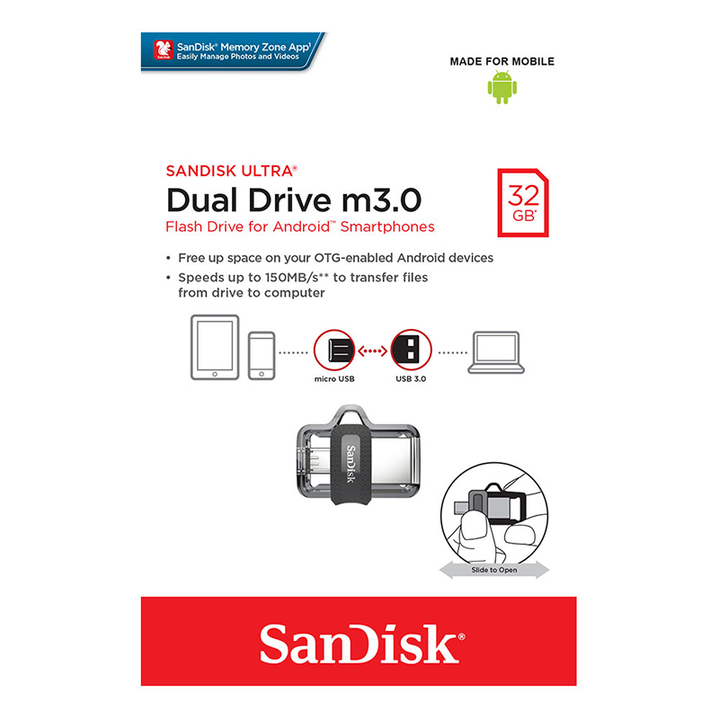 Sandisk
Sandisk Ultra Dual Drive M3.0 32Gb
