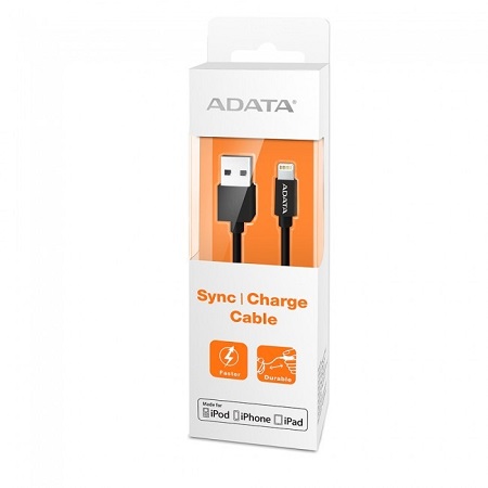 UTGÅTT
Adata Lightningkabel, 2,4A, mFi, 1 meter - Svart