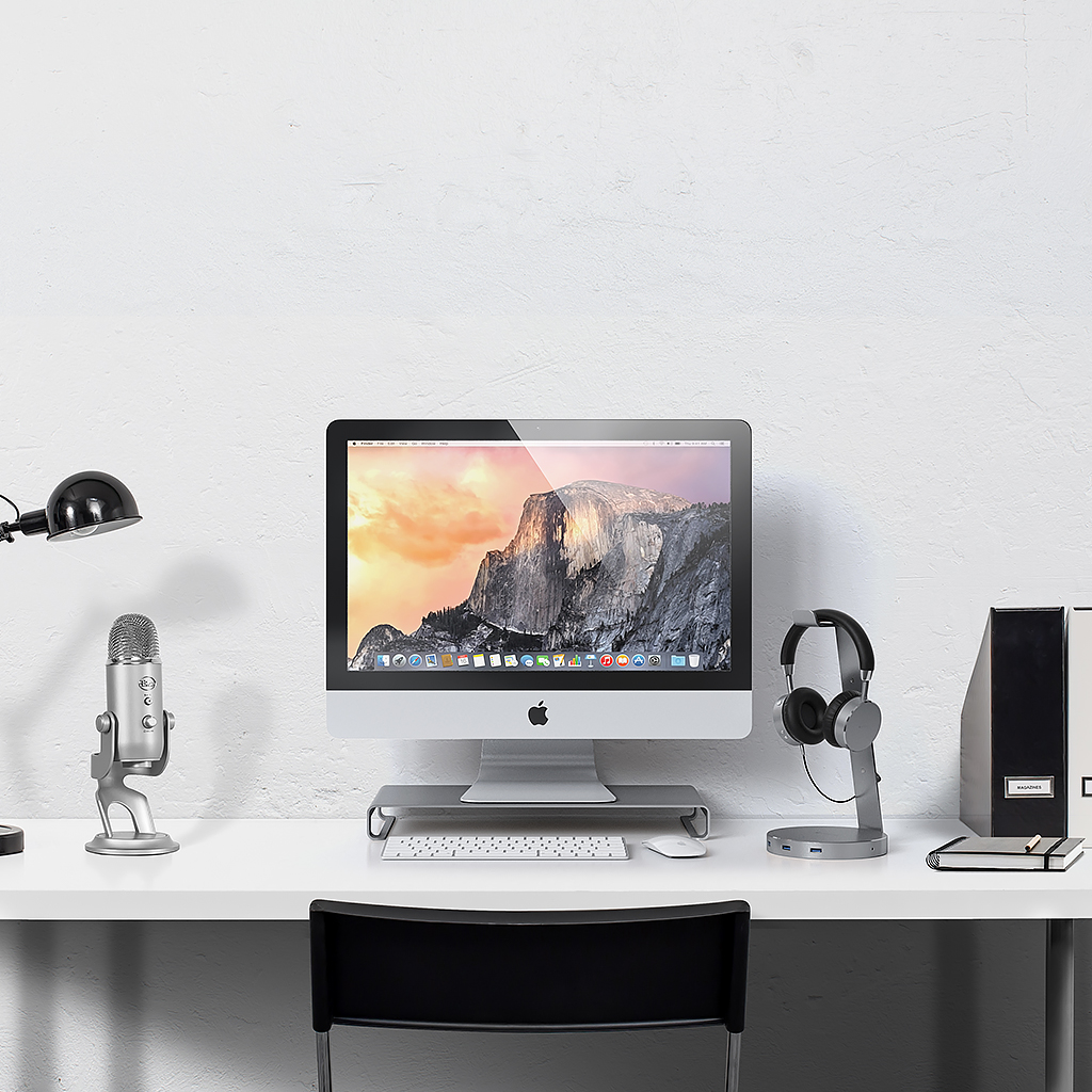 Satechi - Satechi Aluminum Slim Monitor Stand - Silver