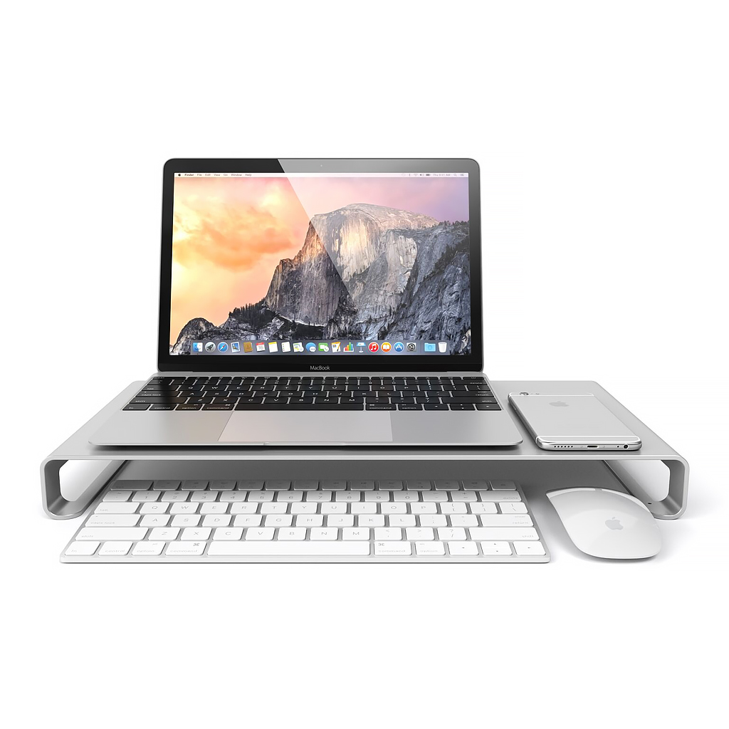 Satechi - Satechi Aluminum Slim Monitor Stand - Silver