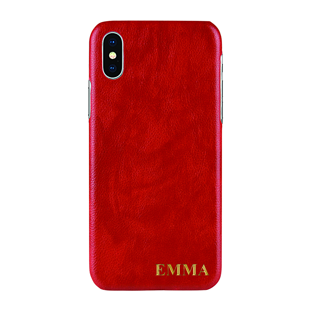 TheMobileStore
Designa själv - iPhone XS Max konstläder skal - RÖD