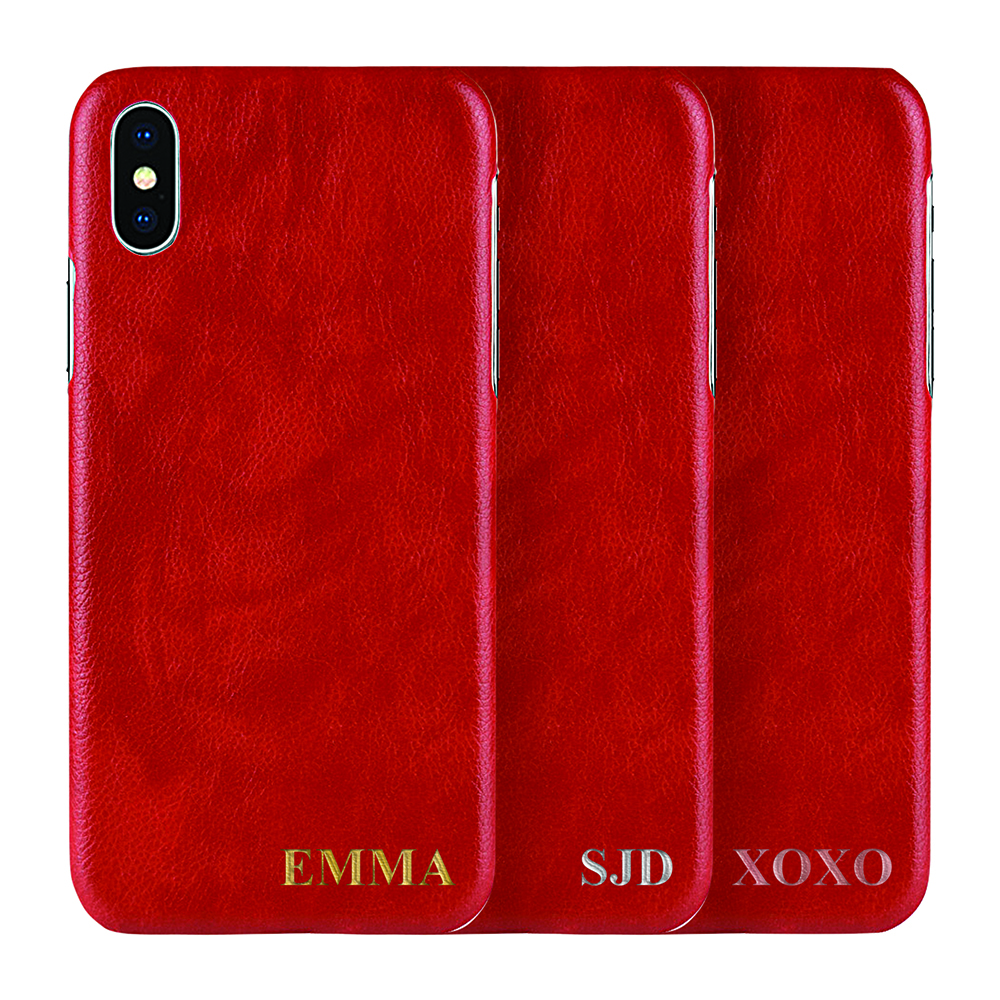 TheMobileStore
Designa själv - iPhone XS Max konstläder skal - RÖD