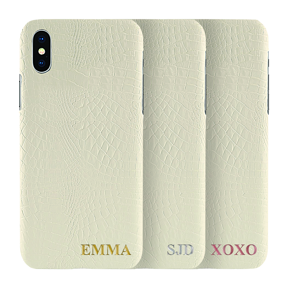 TheMobileStore
Designa själv - iPhone XS Max konstläder skal - VIT