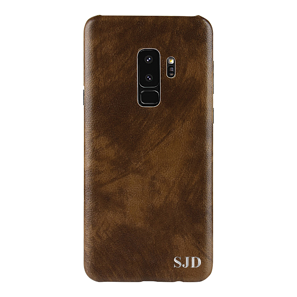 Designa själv - Galaxy S9 konstläder skal - BRUN