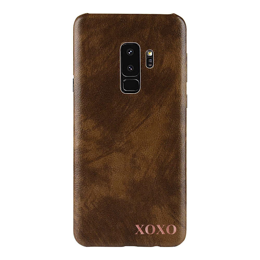 Designa själv - Galaxy S9 konstläder skal - BRUN