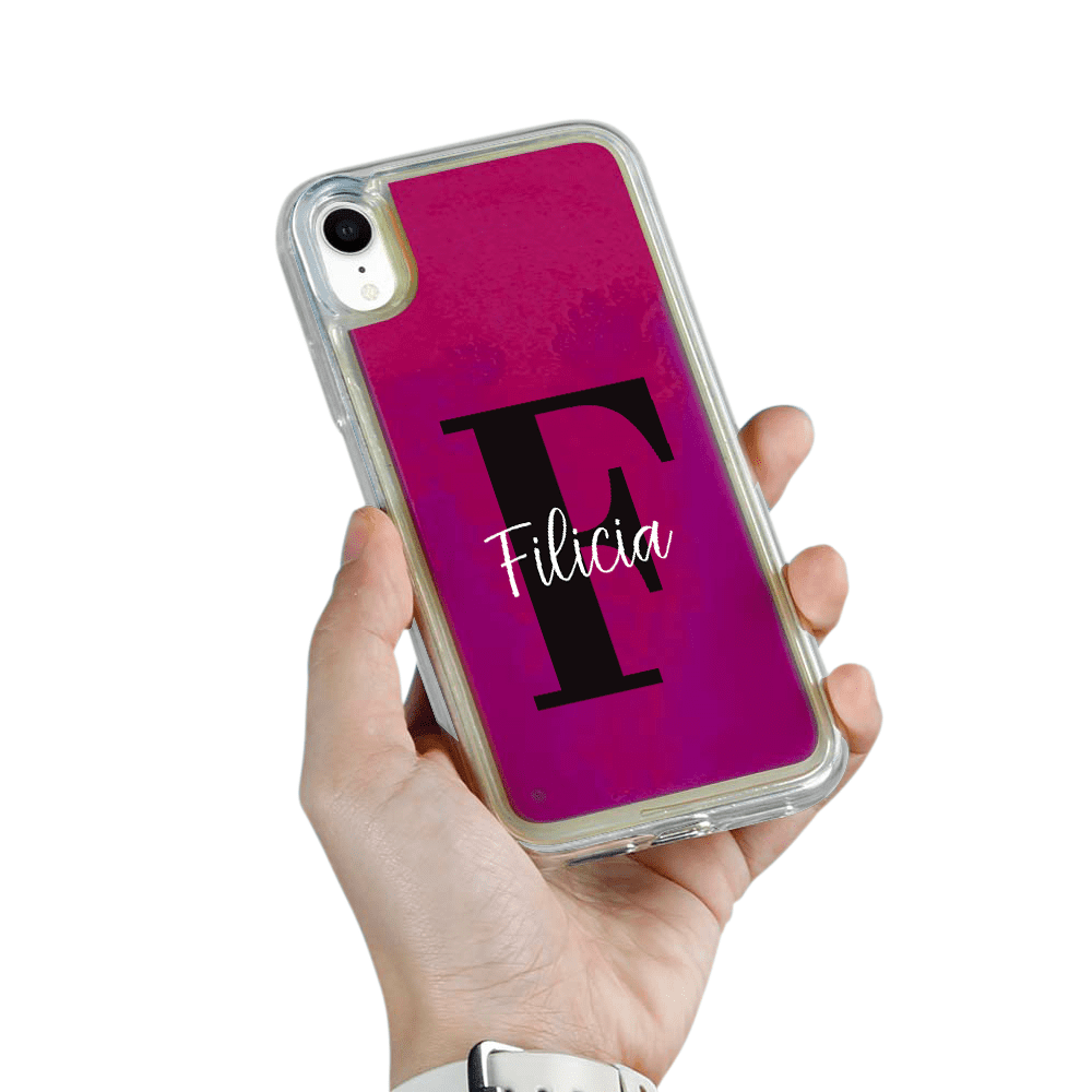 Designa Själv Neon Sand skal iPhone XR - Violet