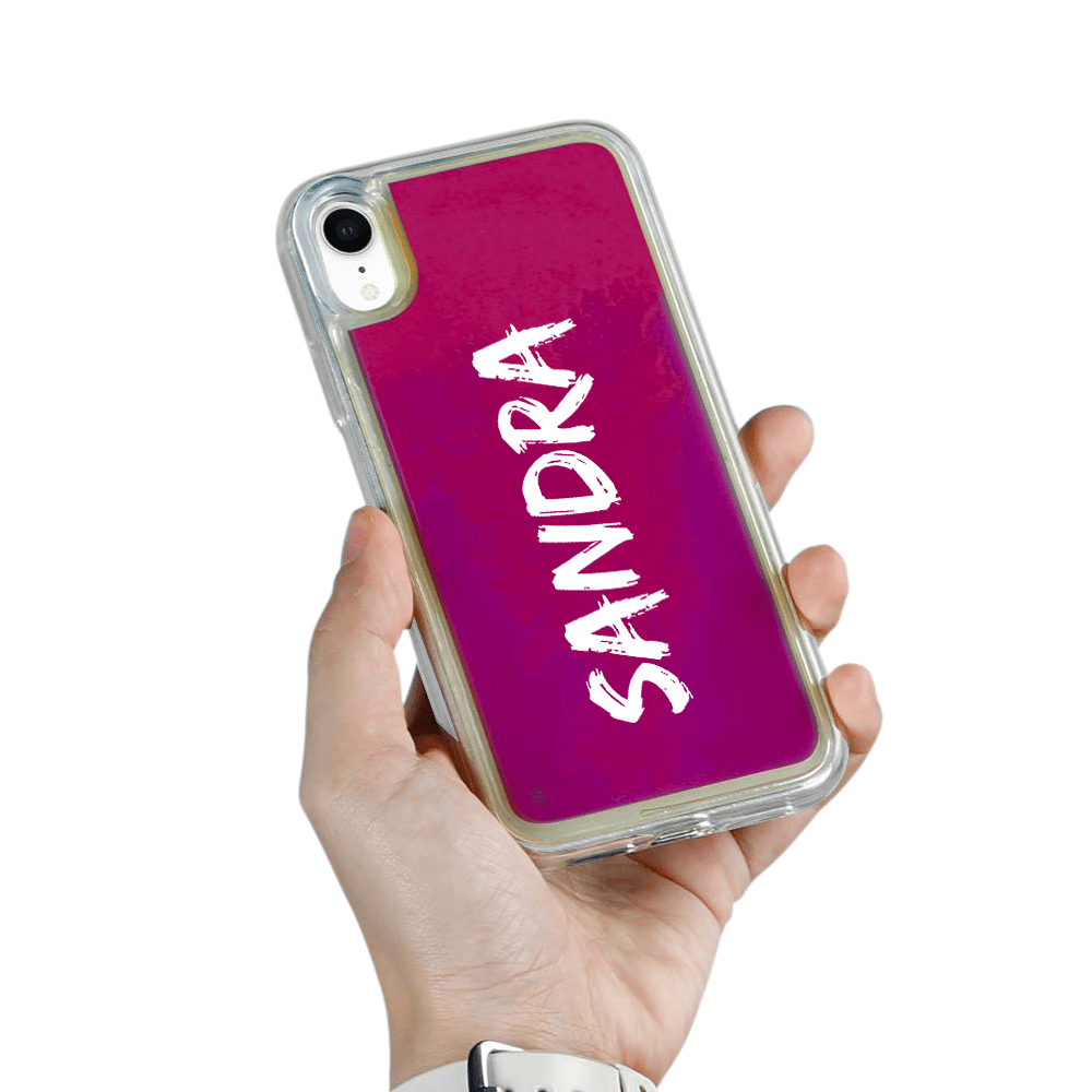 Designa Själv Neon Sand skal iPhone XR - Violet