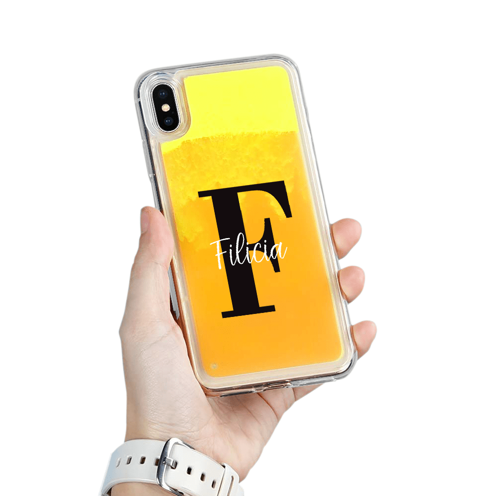 Designa Själv Neon Sand skal iPhone Xs Max - Orange