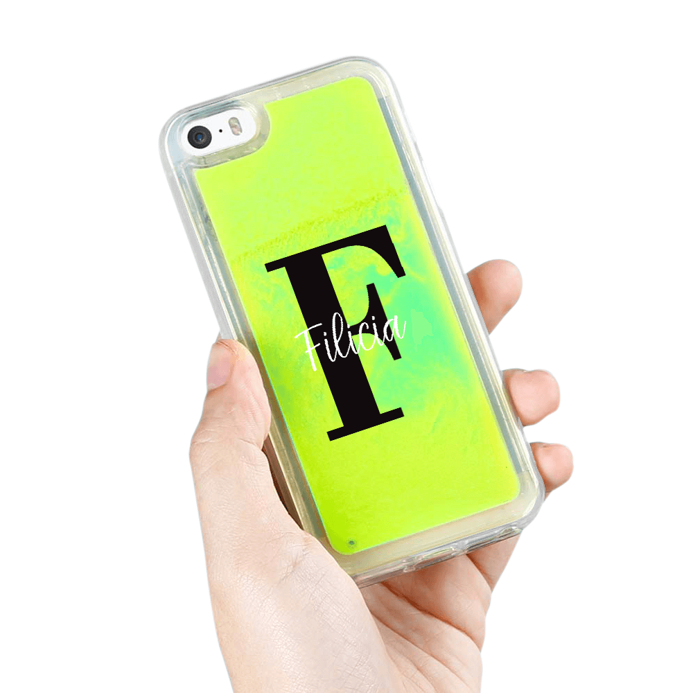 Designa Själv Neon Sand skal iPhone 5/5s/SE - Grön