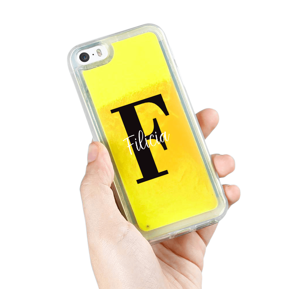 Designa Själv Neon Sand skal iPhone 5/5s/SE - Orange
