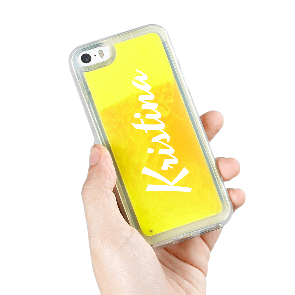 Designa Själv Neon Sand skal iPhone 5/5s/SE - Orange