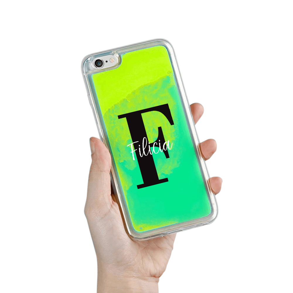 Designa Själv Neon Sand skal iPhone 6/6s Plus - Grön