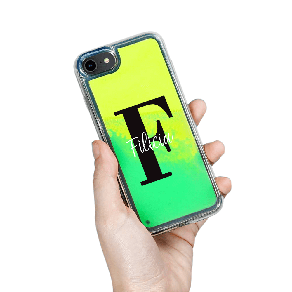 Designa Själv Neon Sand skal iPhone 6/7/8/SE 2020 - Grön