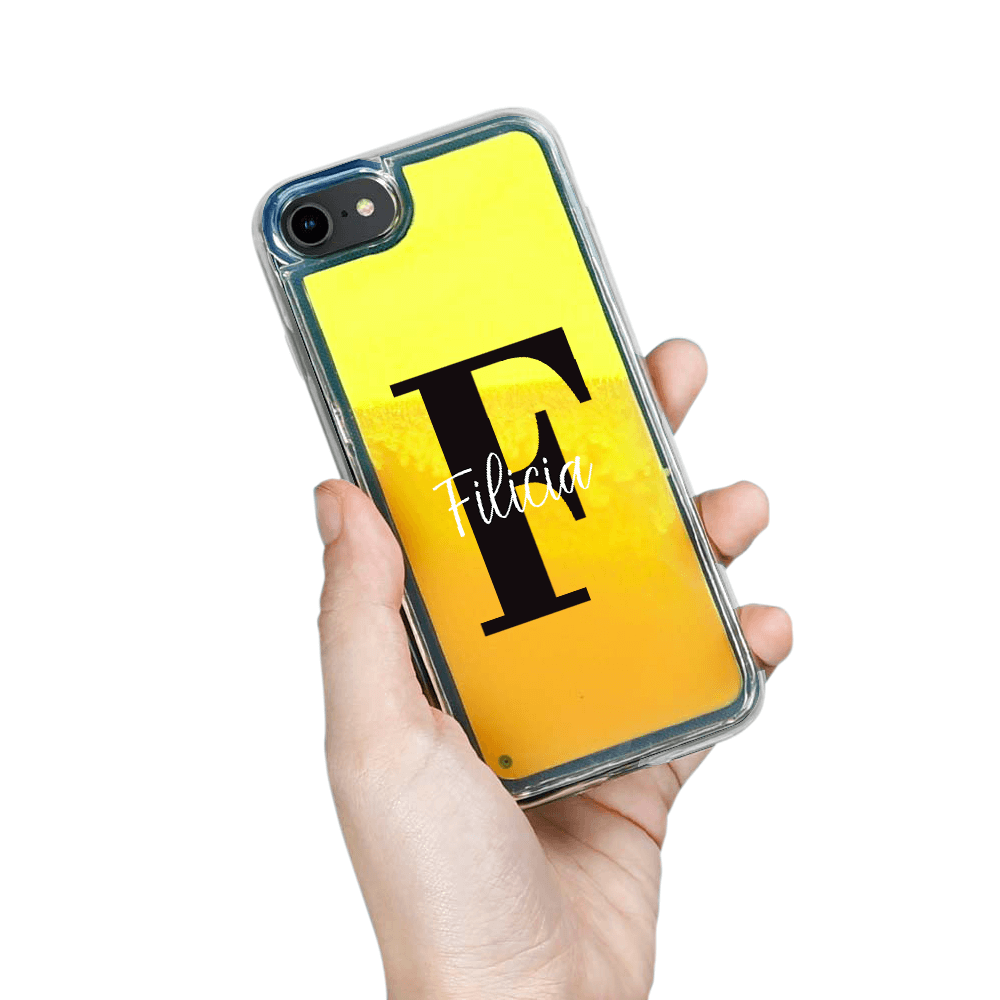 Designa Själv Neon Sand skal iPhone 6/7/8/SE 2020 - Orange