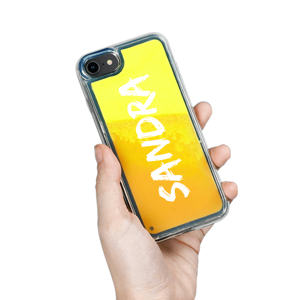 Designa Själv Neon Sand skal iPhone 6/7/8/SE 2020 - Orange