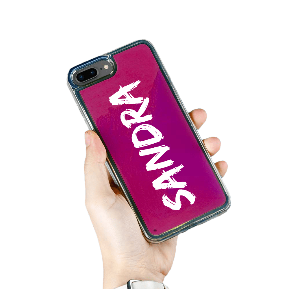 Designa Själv Neon Sand skal iPhone 7/8 Plus - Violet