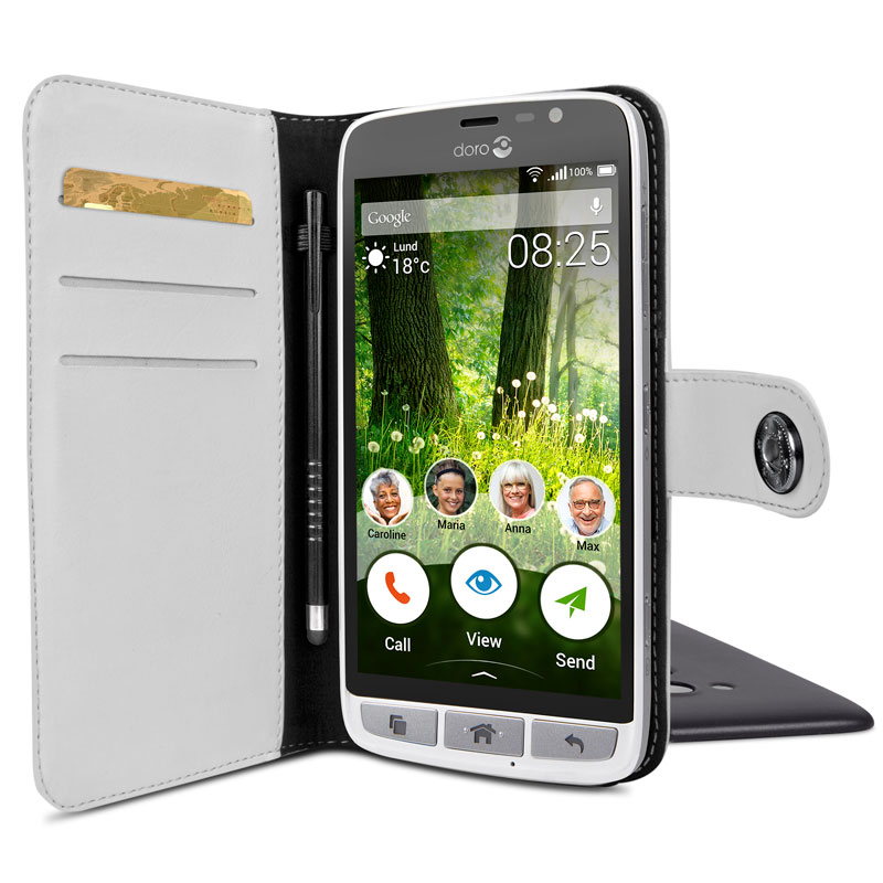 Doro
Doro Wallet case till Doro Liberto 825 - Vit
