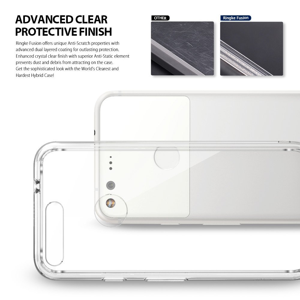 UTGÅTT
Ringke Fusion Shock Absorption Skal till Google Pixel XL - Grå