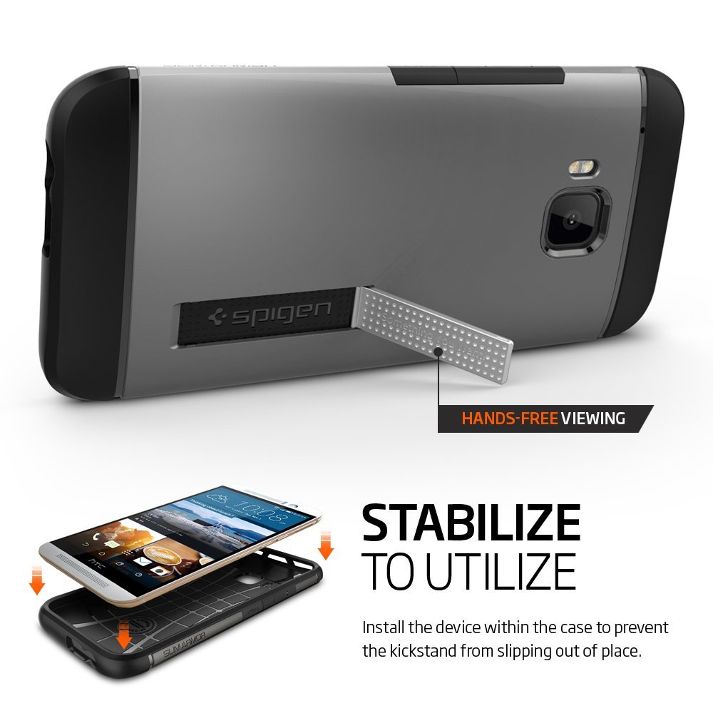 Spigen
SPIGEN SlimArmor Skal till HTC One M9 - Gunmetal