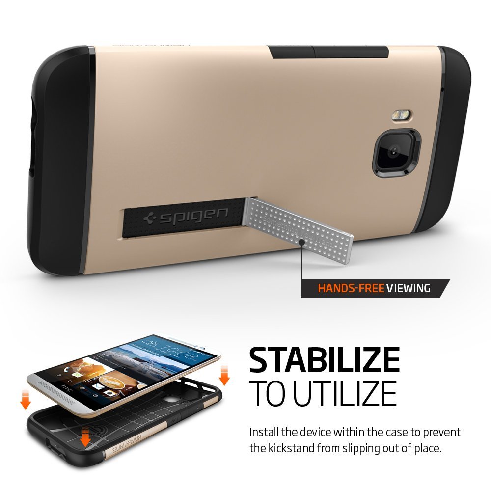 Spigen
SPIGEN SlimArmor Skal till HTC One M9 - Guld